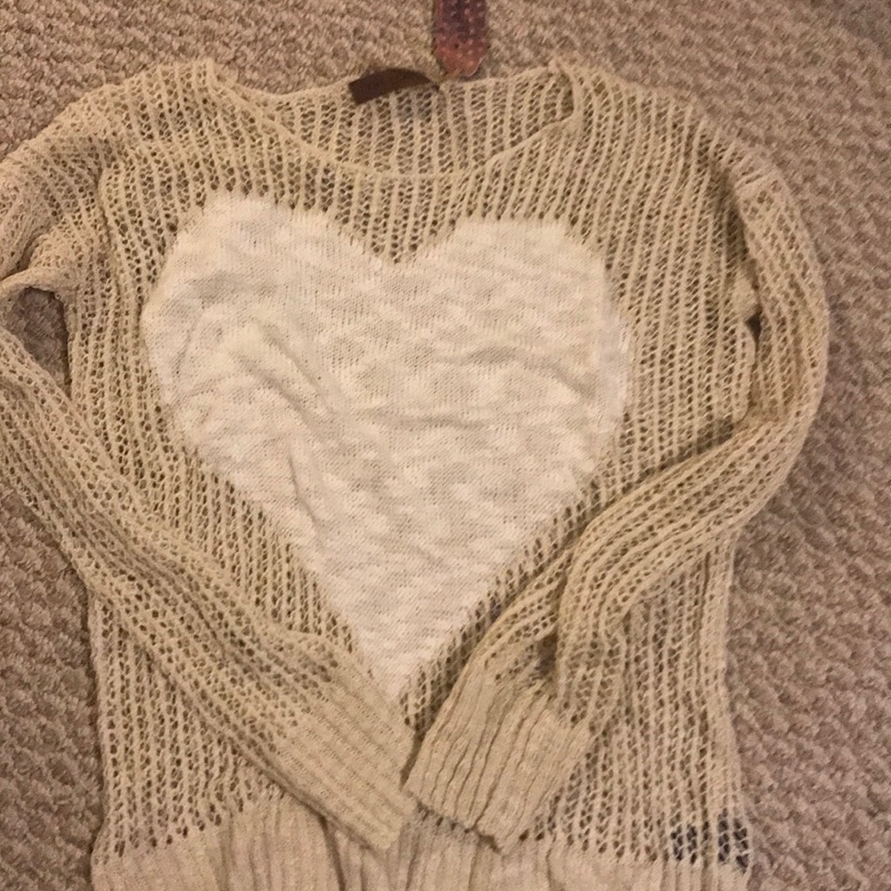 NWT heart sweater